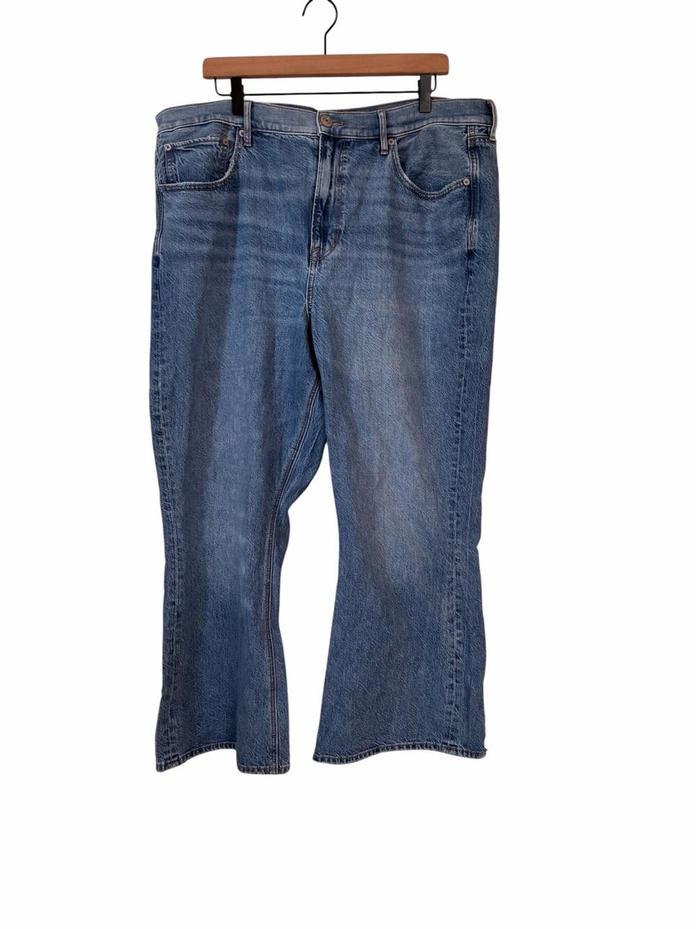 American Eagle Womens 90s Flare Distressed Comfort Stretch Jeans Size 18 Short